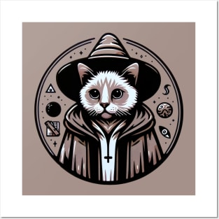 Mystic Meowstradamus: Feline Fortune Teller Art Posters and Art